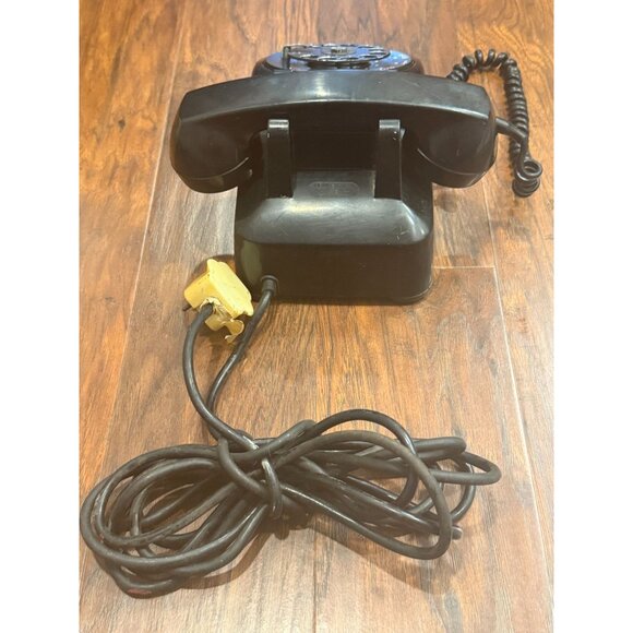 VTG Bell System Western Electric Black Rotary Dial Telephone 60s Phone UNTESTED - Picture 7 of 13